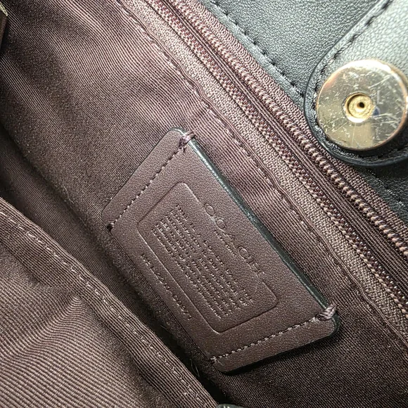 Coach Black Leather Handbag - Picture 2 of 5